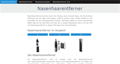 Desktop Screenshot of nasenhaarentferner.org