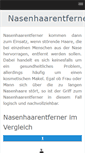 Mobile Screenshot of nasenhaarentferner.org