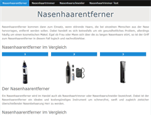 Tablet Screenshot of nasenhaarentferner.org